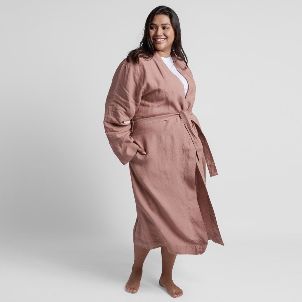Parachute Linen Robe Clay Size Medium